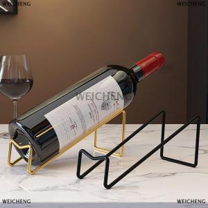 [COD] WEICHENG 1 gói rượu vang chai giá Countertop rượu chai hiển thị giá lưu trữ rượu vang giá đơn giản nhà truy cập trang trí