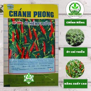 (Gói 5gr) Hạt Giống Ớt Hiểm (Chỉ Thiên) Lai F1 Số 01 CHÁNH PHONG - Kháng bệnh tốt trái ngắn nhiều trái