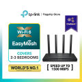 TP-Link Easymesh AX1500 Dual Band Gigabit Wireless WiFi 6 Router Archer AX12 For UniFi/Maxis/Time Fiber with HomeShield. 