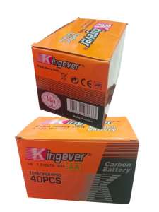 Kingever Extra Heavy Duty Battery AAA/ AA 40pcs/box & kingever battery D 12pcs/box