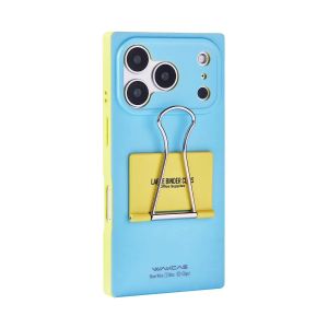 WAKCAS Frosted Phone Case for iPhone 16/17 Pro Max/Pro File Folder Magnetic Suction Personality Phone Cover Matte Anti-drop Case