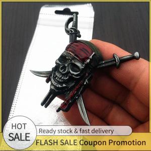 🚗🛵 Miếng dán huy hiệu biểu tượng đầu lâu cướp biển bằng kim loại 3D tạo kiểu cho xe ô tô Phụ kiện trang trí cá tính vết trầy xước cho xe máy