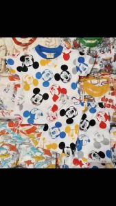 EST20A14 PRINTED COTTON T-SHIRT TERNO SHORTS FOR BOYS - 6MO-5YO - BLUEY DINOS CARS MCQUEEN