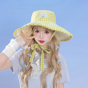 👒 หมวกปีกยาว 2 ด้าน ลายการ์ตูน งานแท้ สามารถกลับด้านใส่ได้ 2 ด้าน มีเชือกผูกที่ปลายคางกันตก