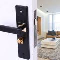 【24hours delivery】 Bedroom bathroom  Black Antique Space Aluminum Door stainless steel Locks Continental Bedroom Minimalist Interior Door Handle Lock. 
