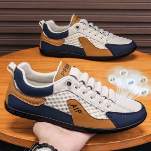 Summer MenS Shoes Closed-Toe Mesh Slip-On Loafers 2025 New MenS Casual Sandals For Outdoor Wear