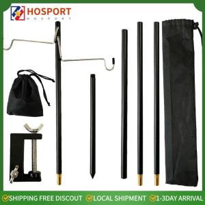 【HOSPORT】Camping Lantern Stand Folding Lamp Stand Hook Portable Light Stand Holder for Outdoor Camping Hiking Backpacking Fishing