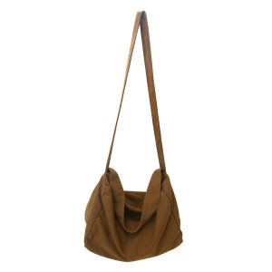 【Alloet】 Chic Canvas Crossbody Bag for Women Large Soft Handbag with Secure Pocket for Travel and Shopping