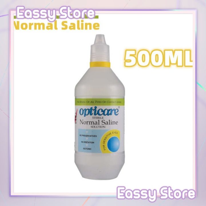 Opticare Lab (500ml) Opticare Sterile Normal Saline Solution For Contact Lens | Lazada