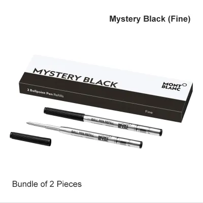 MontBlanc Ballpen Ballpoint Original Refill Fine / Medium (Bundle of 2pcs / 4pcs) Mystery Black / Royal Blue