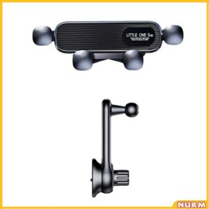 Nurm Car Air Outlet Phone Holder 360 ° Rotating Telescopic Car Phone Mount