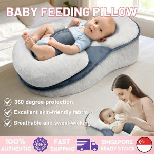 SG Baby Feeding Pillow Newborns Anti-spilling pillow Baby nursing pillow feeding ramp cushion Head deviation correction