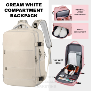 Cabin Travel Backpack Multicompartment Waterproof Backpack 35L Large Capacity 180 Wide Open Shoes Compartment