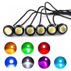 COD 1 pair Motorcycle Eagle Eye LED Light W/Bracket LED22