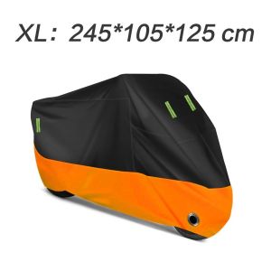 Motorcycle Cover All Weather Waterproof Sunshade Dustproof Outdoor Protection Elastic Hem Storage Bag 摩托车罩
