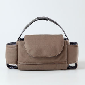 Baby Stroller Accessories Universal Stroller Organizer Waterproof Large Baby Diaper Bag In Plain Colour