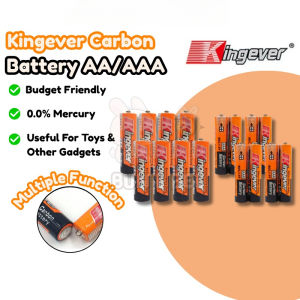 Kingever AA Batteries 1.5V 4PCS | R6 Carbon Extra Heavy Duty Long-Lasting Performance for Everyday Electronics