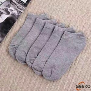 Seeko Mens Cotton Socks Invisible Socks Foot Socks For Men 3 Colors Black/White/Grey