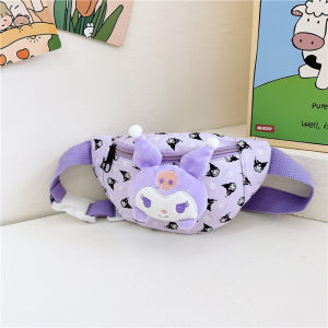 New Cartoon Childrens Waist Bag Cute Kindergarten Backpack Childrens Baby Crossbody Bag Mens and Womens Shoulder Bag