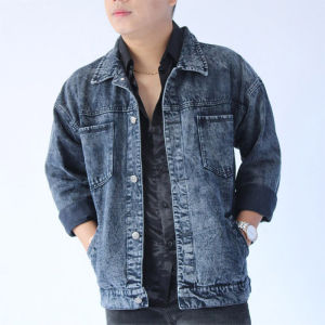 Áo khoác jean nam thời trang phong cách trẻ trung năng động áo bò thiết kế túi ngang cực kỳ mới mẻ và đặc biệt