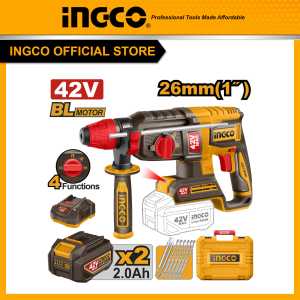 Máy khoan bê tông 3 chức năng motor không chổi than hệ pin 42V max INGCO CRHLI422682