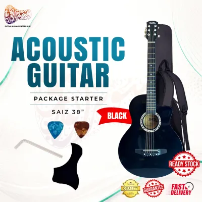 GITAR AKUSTIK 38 INCI – PAKEJ PEMULA / ASAS / PREMIUM