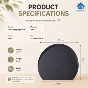 Large Cutting Board Kitchen Chopping Board Food Preparation Board Durable Lightweight Easy to Clean