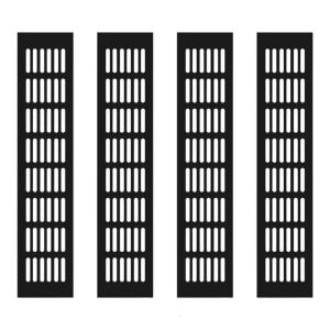 Aluminum Ventilation Grilles Airflows Vent Covers Strong Rustproof Double Side Airflows Grate 4pcs for Cabinets Wardrobes