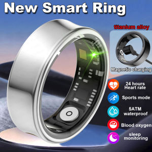 2025 New Smart Ring Men Women Fitness Tracker HR Sleep Monitor Blood Oxygen Finger Ring for IOS Android Women Gifts