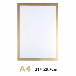 KEEP WORKING 1pcs A4/A3 Magnetic Sign Holder Wall Mount Self-Adhesive Picture Poster Display Frames for Office Store