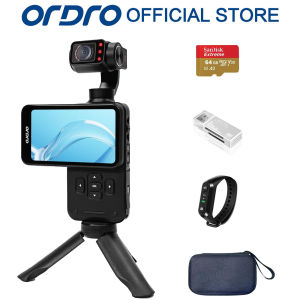 ORDRO กล้องวิดีโอ M5ระบบกันสั่น5K 3แกนกล้อง VR แบบพกพาไนท์วิชั่น IR ไวไฟกล้องวล็อกกิ้ง