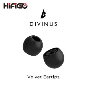 HiFiGo Divinus Velvet Silicone Earphones Ear Tips for Nozzle Size 3-5mm Soft Deeply Eartips For IEMs Earbuds AFUL Performer 5/8