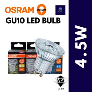 OSRAM GU10 LED VALUE BULB PAR16【4.5W/5.5W/7W】WARM WHITE /COOL WHITE/DAYLIGHT 240V DIMMABLE 36 DEGREE
