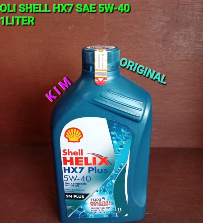 Oli Mobil Shell Helix HX7 1 Liter 5W-40 ORIGINAL