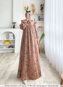 Zahira1808 Evelyn 33 Bahan ArmaniSilk Gamis Murah Trendi Baju Syari Muslim Wanita Ibu Terlaris Baju Pesta Adem Nyaman Di Pakai Real pict