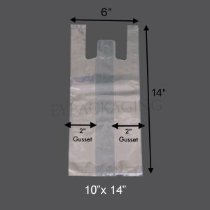 PP Transparent Singlet Bag (500g+-)/Clear Plastic Bag /T-shirt Clear Plastic Bag