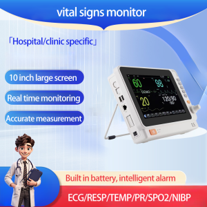 เครื่องตรวจคลื่นไฟฟ้าหัวใจ (ECG) 6 พารามิเตอร์ รุ่น 10A พร้อมหน้าจอความละเอียดสูง 10.1 นิ้ว เหมาะสำหรับโรงพยาบาล คลินิก และบ้าน เหมาะอย่างยิ่งสำหรับผู้ป่วยข้างเตียงเพื่อใช้เป็นเครื่องวัดความอิ่มตัวของออกซิเจนในเลือด มาพร้อมอุปกรณ์เสริมระดับไฮเอนด์ครบครัน