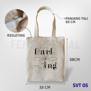 Kpop Seventeen BTS NCT Tote Bag Cotton Twill Aesthetic Zipper Tote Bag