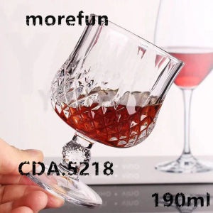 Happy drinking แก้วใสทรงสูง แก้วเบียร์ แก้วไวน์ แก้วค็อกเทล แก้วสมูทตี้ ขนาดแก้วแชมเปญสร้างสรรค์แก้วไวน์แดงเพชรแก้ว