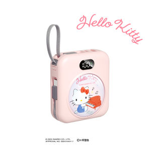【CCC certification】Sanrio 10000 mAh Power Bank with Cable Pocket Power Bank 22.5W Fast Charging LED Power Bank 3C