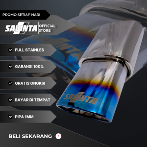 Savinta Knalpot Racing Mobil Manual Matic KSTv2 Stainles Suara Bass Empuk Adem