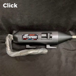 New HOTSPEED V3 Black Series Power Pipe Muffler Set for Honda Click 125i/150i - Durable Stainless Steel Installation Kit LTO