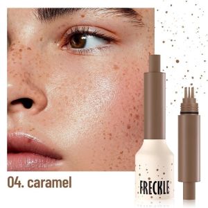 ALLUCK Waterproof Temporary Freckles Stamp Pen Sweatproof 5-Point Makeup Freckle Pen  Light Coverage Faux Freckle Pen Looking Lifelike Freckle Makeup