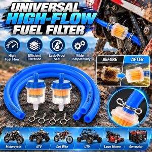 High Flow Fuel Filter Universal Car Fuel Filter Petrol Diesel Engine Fuel Filter Replacement Automotive Fuel System Part