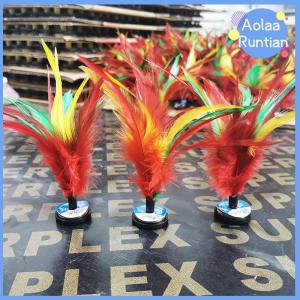 Aolaa Fitness Entertainment Colorful Feather Shuttlecock China Jianzi Foot Kick Hand Wheel Fancy Chicken Feather Shuttlecock