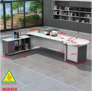 Bàn giám đốc gỗ MDF đơn giản  phong cách hiện đại BGD410 - NỘI THẤT LẮP RÁP VIENDONGADV