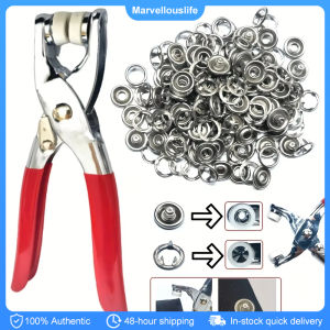 Snap Fastener Pliers Set Metal Snap Ring Belt Fastening Pliers Clamping Tool Kit DIY Clothes Buckle Installation