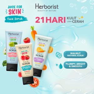 Paket Juice For Skin Herborist | Body Serum + Face Scrub + Exfoliating Gel