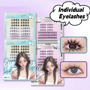 KINTHAZER Cánh nghiêng Lông mi riêng lẻ hỗn hợp Phân đoạn Dung tích lớn Lông mi giả không keo Lông mi nhung Đuôi công hoa hướng dương Kéo dài lông mi Phụ nữ