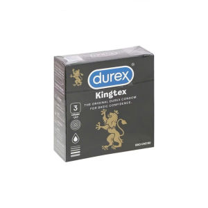 Bao cao su Durex Kingtex ôm sát bôi trơn size 49mm hộp 3 bao. ok